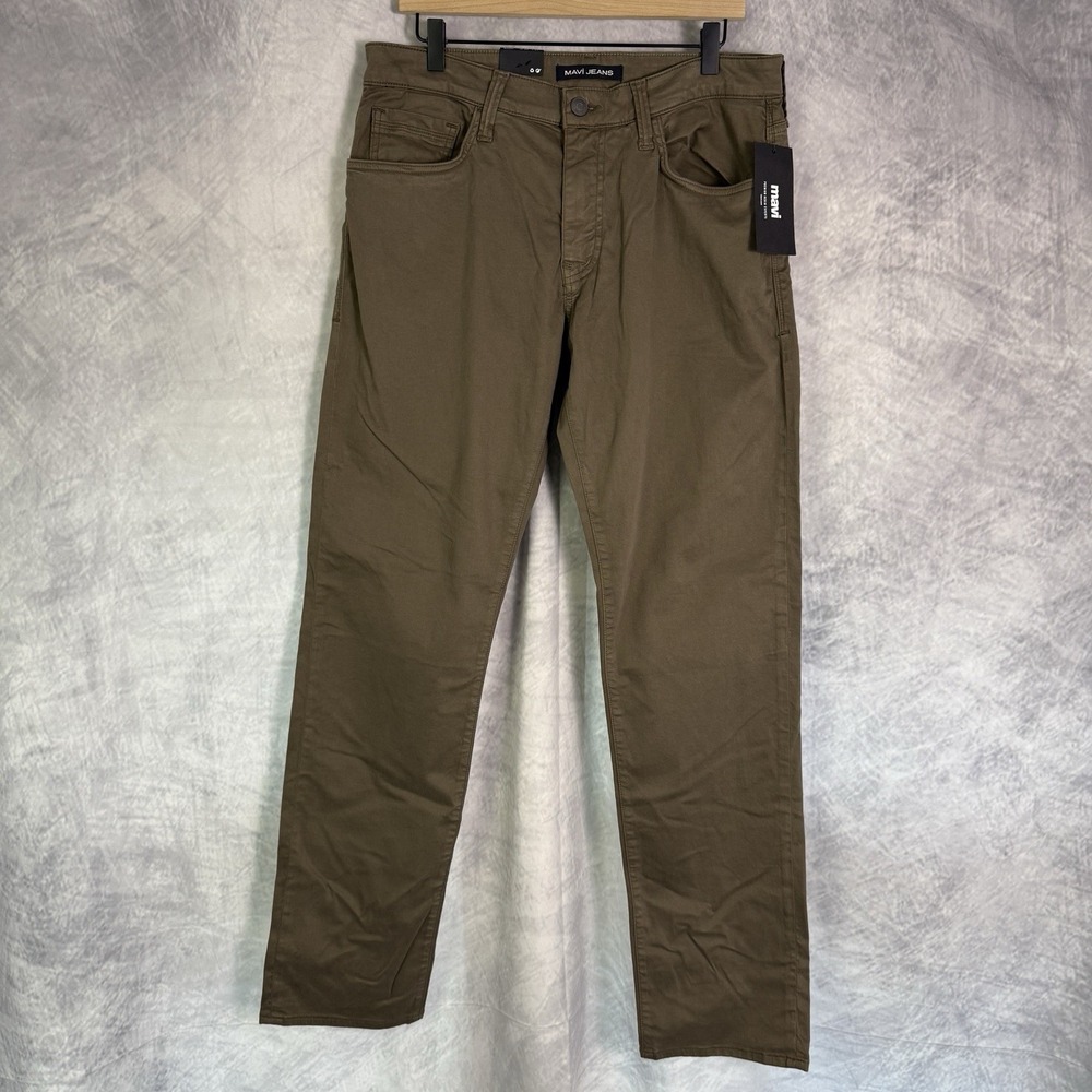 Mavi Zach Straight Leg Mens 33x34 Brown Morel Twill Pants NWT